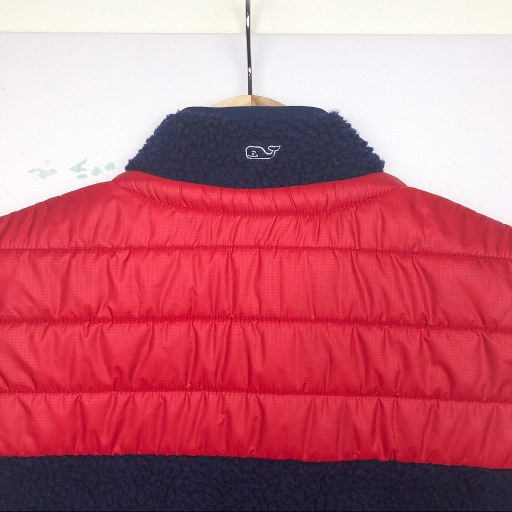 Vineyard Vines Sherpa Full-Zip Fleece Vest Medium - Picture 7 of 8